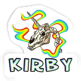 Kirby Sticker Unicorn Skull Image