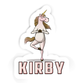 Sticker Kirby Yoga Unicorn Image