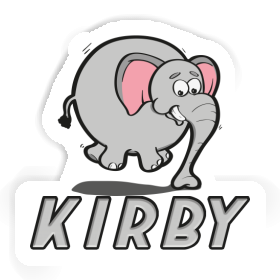 Jumping Elephant Sticker Kirby Image