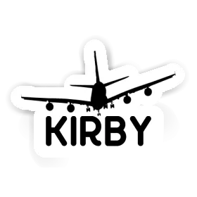 Kirby Sticker Airplane Image