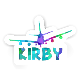 Sticker Kirby Airplane Image