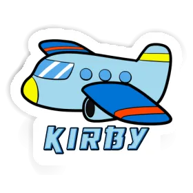 Kirby Sticker Airplane Image