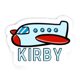 Sticker Kirby Plane Image