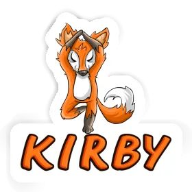 Yoga Fox Sticker Kirby Image