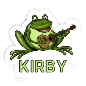 Sticker Kirby Guitar Frog Image