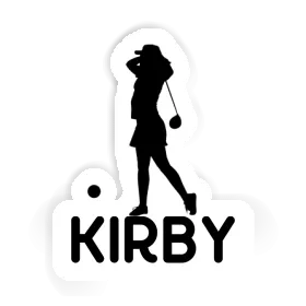 Sticker Golfer Kirby Image