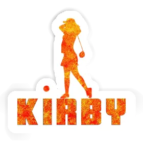 Sticker Golfer Kirby Image