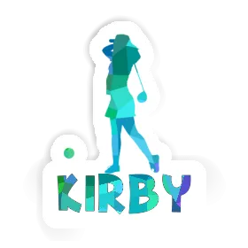 Sticker Kirby Golfer Image