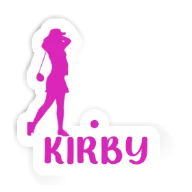 Kirby Sticker Golfer Image