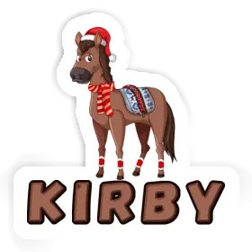 Weihnachtspferd Aufkleber Kirby Image