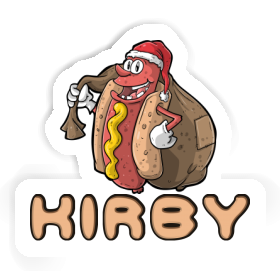 Hot Dog Sticker Kirby Image