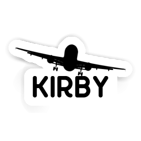 Kirby Sticker Airplane Image