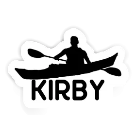 Kirby Sticker Kayaker Image