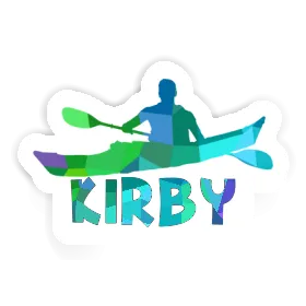 Kirby Sticker Kayaker Image