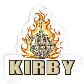 Middlefinger Sticker Kirby Image