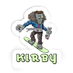 Snowboarder Sticker Kirby Image