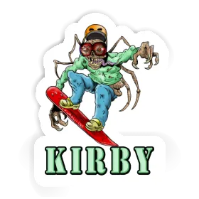 Kirby Sticker Snowboarder Image