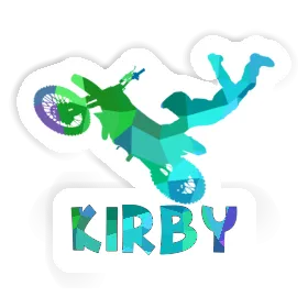 Kirby Sticker Motocross Rider Image