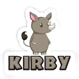 Autocollant Rhinocéros Kirby Image