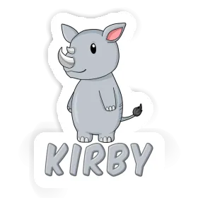 Autocollant Rhinocéros Kirby Image