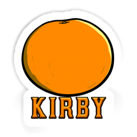 Kirby Autocollant Orange Image