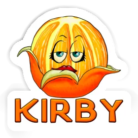 Kirby Autocollant Orange Image