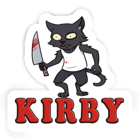 Sticker Psycho Cat Kirby Image