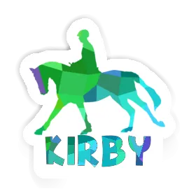 Kirby Autocollant Cavalière Image