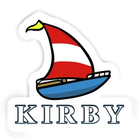 Sticker Kirby Sailboat Image