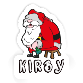 Sticker Kirby Santa Claus Image