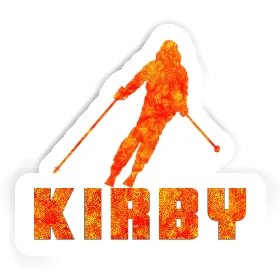 Sticker Skier Kirby Image