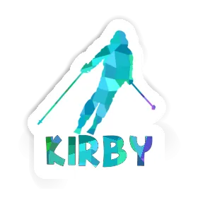 Kirby Sticker Skier Image