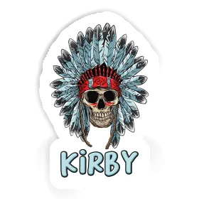 Sticker Kirby Indian Skull Image