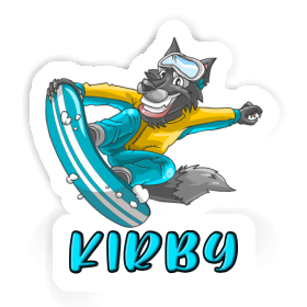 Sticker Kirby Snowboarder Image