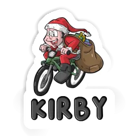 Kirby Sticker Bicycle Rider Image