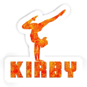 Kirby Sticker Yoga Woman Image