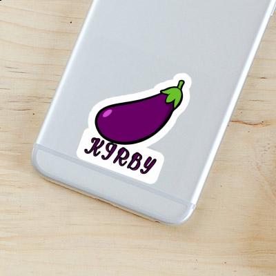 Kirby Autocollant Aubergine Laptop Image