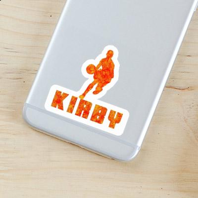 Basketball Player Sticker Kirby Laptop Image