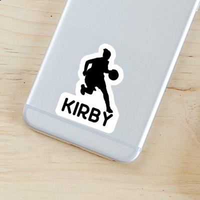 Kirby Autocollant Joueuse de basket-ball Laptop Image