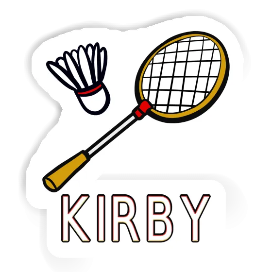 Sticker Badminton Racket Kirby Image