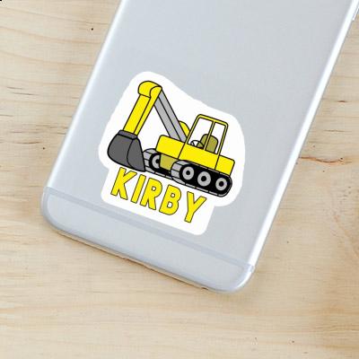 Kirby Sticker Excavator Laptop Image