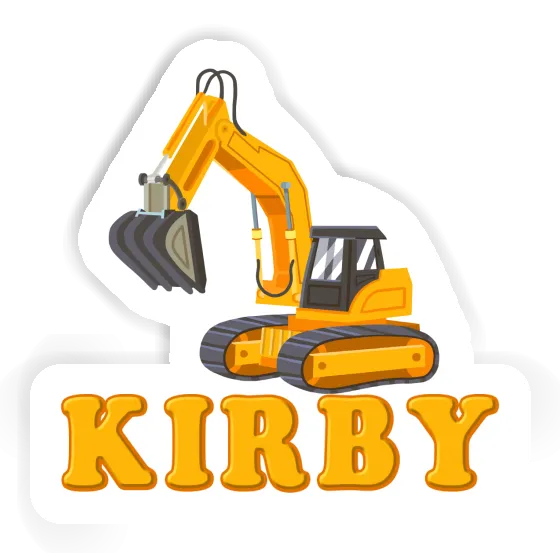 Sticker Excavator Kirby Notebook Image