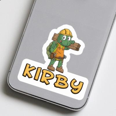 Sticker Construction worker Kirby Gift package Image