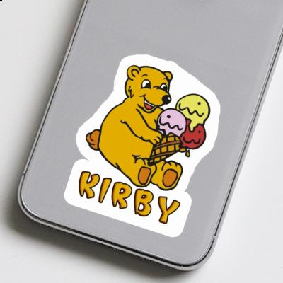 Autocollant Kirby Ours de glace Notebook Image