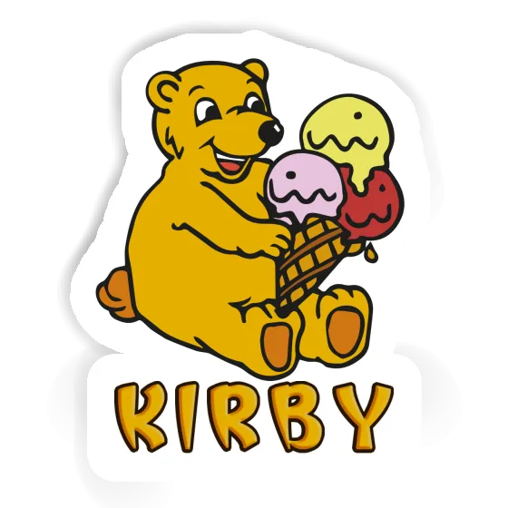 Sticker Ice Cream Bear Kirby Notebook Image