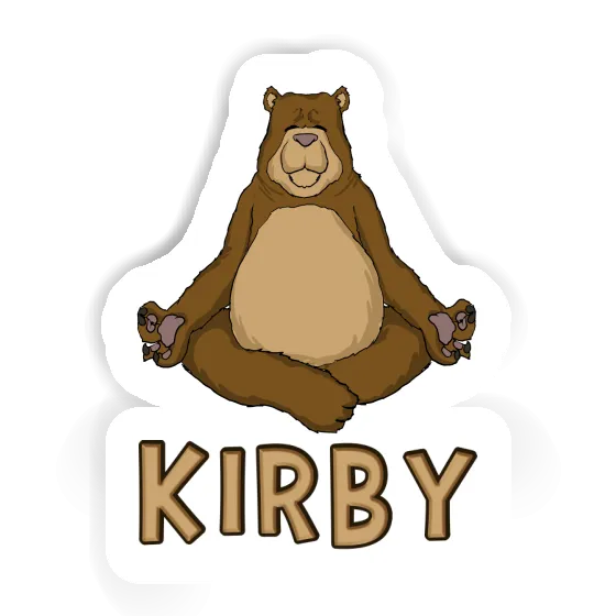 Yoga-Bär Sticker Kirby Laptop Image