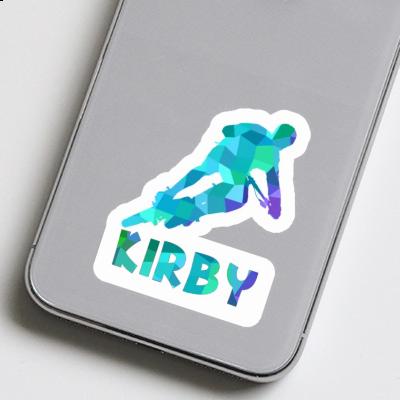 Kirby Sticker Biker Laptop Image