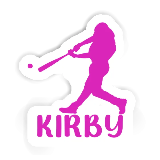 Sticker Kirby Baseball Player Image