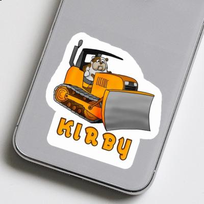 Sticker Kirby Bulldozer Notebook Image