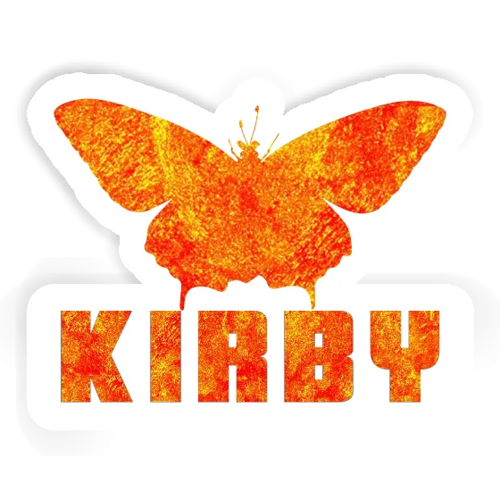 Kirby Aufkleber Schmetterling Notebook Image